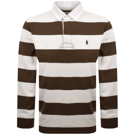Ralph Lauren Rugby Polo T Shirt Brown | Mainline Menswear us